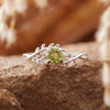 Natural Ametrine Topaz Garnet Olivine Colored Gems Ring