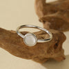 925 Sterling Silver White Shell Ring Female Advanced Design