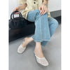 Closed Toe Weaving Hollow Sandals Women's Slippers
