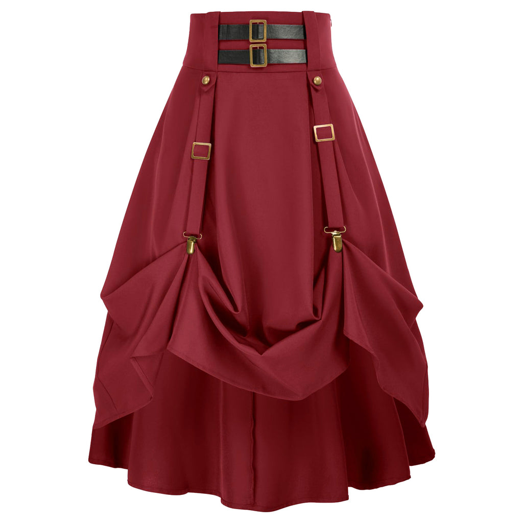 Medieval Costume Women's Steambeer Festival Punk Skirt