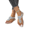 Women's Sequined European And American Fashion Flat Bottom Flip-flops Sandals
