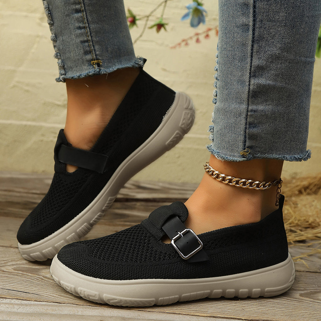 Breathable And Comfortable Sneaker Slip-on Soft Bottom Walking