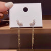 Pentagram Tassel Temperament Female Ear Studs