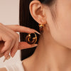 Fashion Resin U-shaped Geometric Earrings For Women