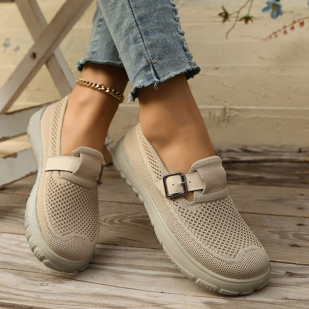 Breathable And Comfortable Sneaker Slip-on Soft Bottom Walking