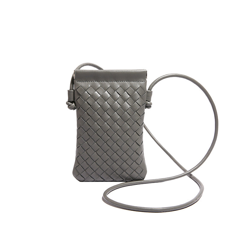Advanced Sense Vintage Weave Cell Phone Crossbody Bag