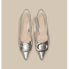 Pointed Toe Classy High Heels High-grade French Square Buckle