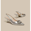 Pointed Toe Classy High Heels High-grade French Square Buckle
