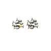 A Group Of Small Goldfish Countercurrent Ear Studs