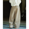 Casual Style Three-dimensional Pleated Suit Pants Loose Drooping Women