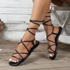 Plus Size Sandals Flat Round Toe Women's Shoes