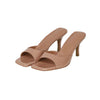 European And American Square Toe Stiletto Heel Fashion Sandals