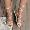 Plus Size Sandals Flat Round Toe Women's Shoes