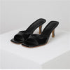 European And American Square Toe Stiletto Heel Fashion Sandals