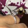 925 Silver White Zircon Female Holiday Ring