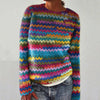 Women's Printed Wear Crew Neck Casual Sweater