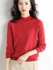 Wool Blend Ladies Loose Turtleneck Knit Sweater