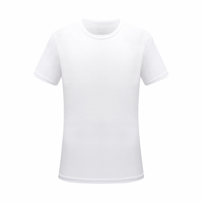 Ice Silk Small Checkered Sports Quick-drying Short-sleeved T-shirt