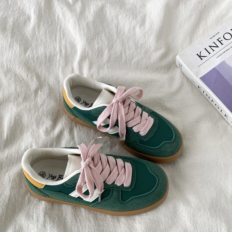 Versatile Niche Retro Thick Soled Casual Board Shoes