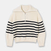 Casual Style Neck Wool Blend Knit Sweater