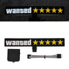 Led Luminous Stickers Wanted Five-star El Cold Light Film Car Stickers Car Window Windshield Lighting Decoration