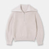 Casual Style Neck Wool Blend Knit Sweater