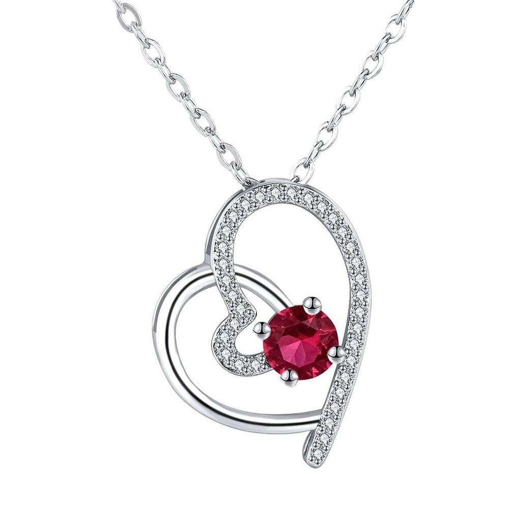 Love Heart-shaped Necklace For Women European And American