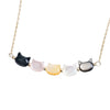 Women's Colorful Shell Cat Necklace Bracelet