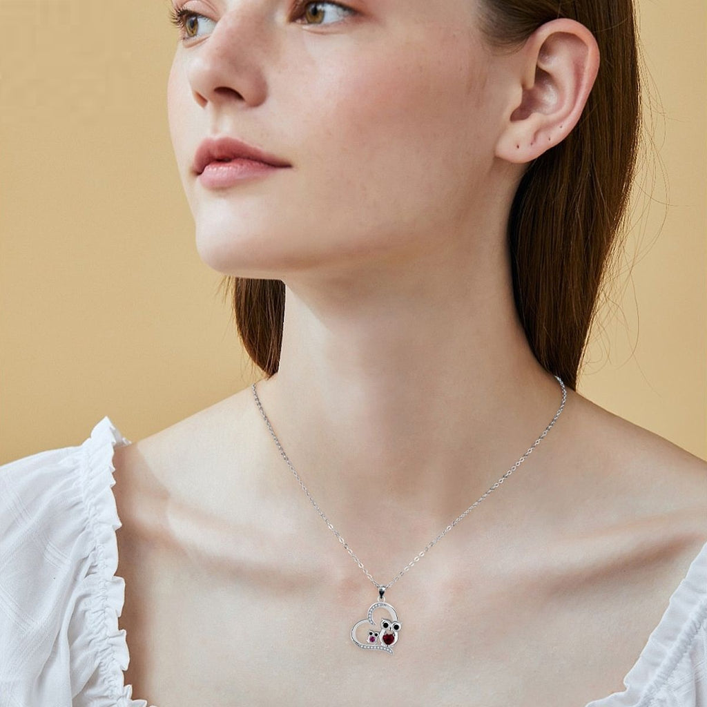 Cute Owl Red Necklace Female Cute Fashion Design