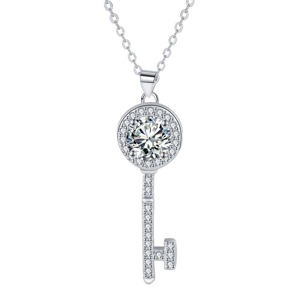 Treasure Key Inlaid Necklace Women's High-grade Fashion