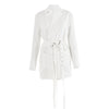 Sexy Long Sleeve Slim Fit Belt Stitching Blazers