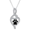 Infinite Symbol Love Paw Print Necklace For Women