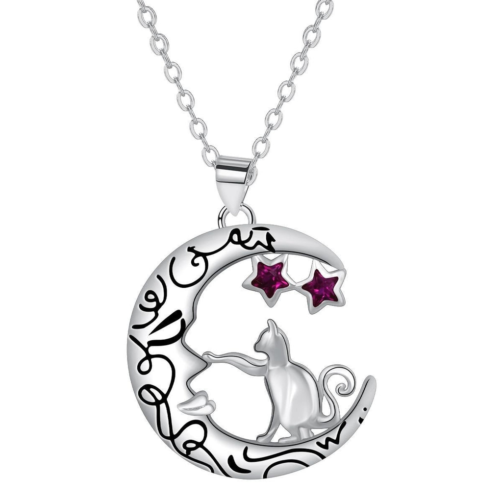 European And American Cat Pendant Necklace Women's High Sense