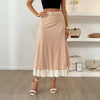 Casual Dress Fastener Decoration Stacked Skirt