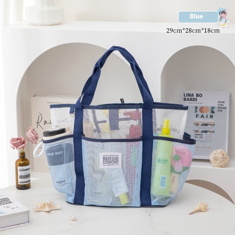 Mesh Cosmetic Large Capacity Bath Wash Beach Bag
