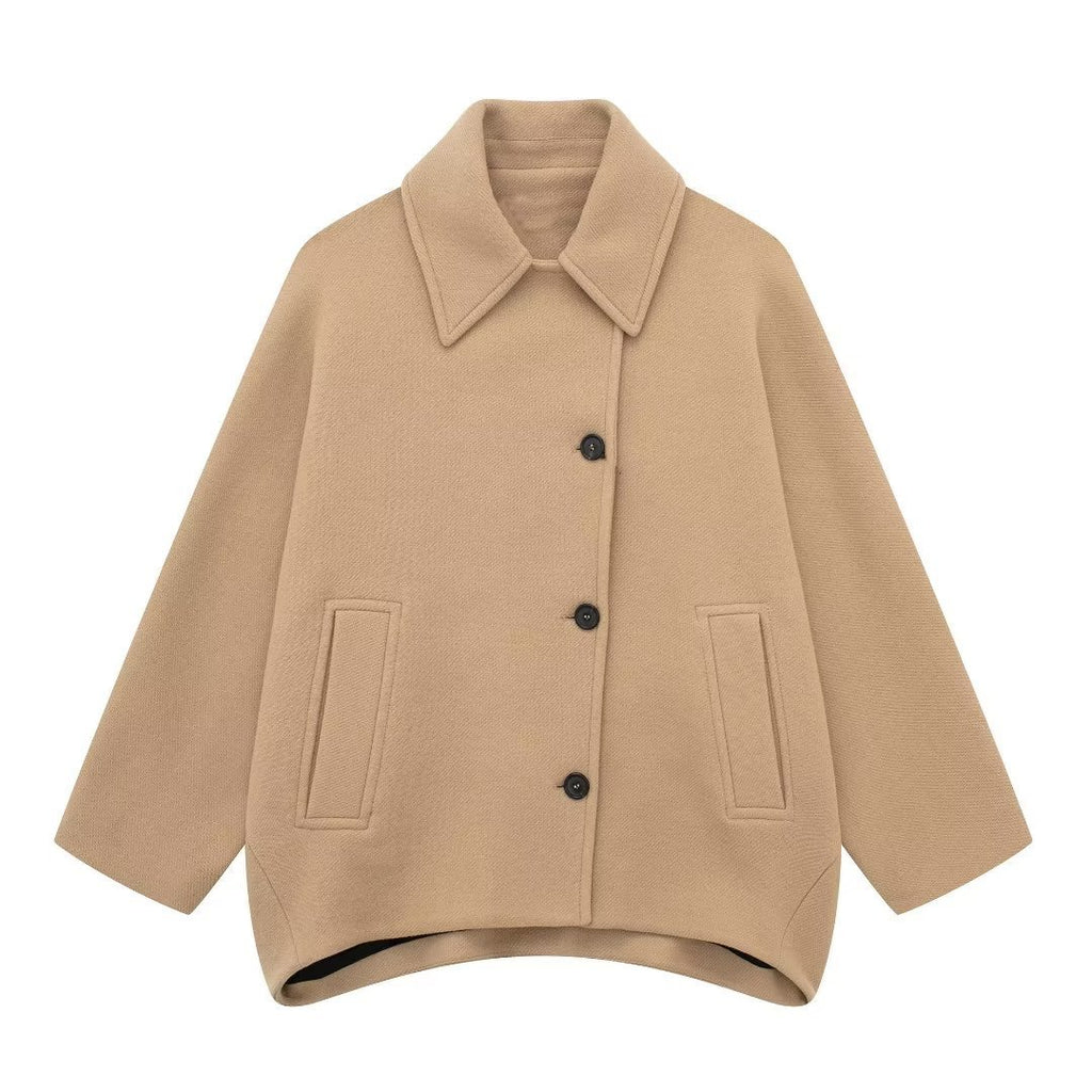 Ladies New Wool Blend Short Coat