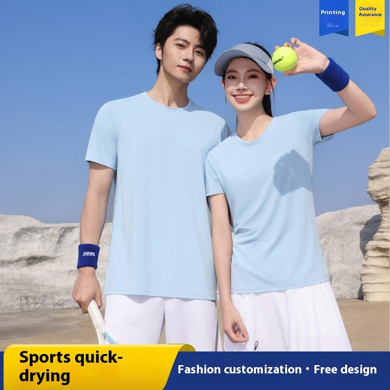 Couple's Sports Quick-drying T-shirt Ice Silk Mesh Outdoor