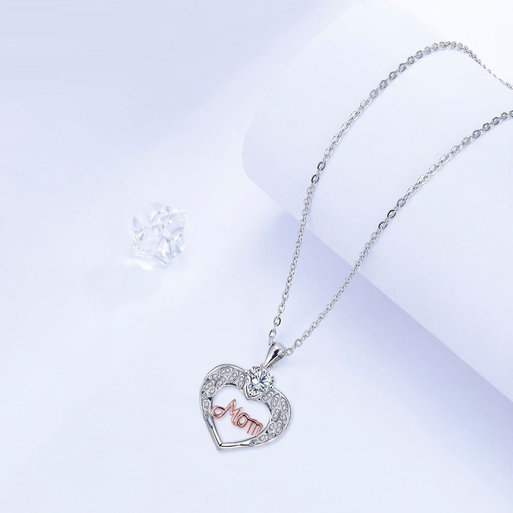 Elegant Fashion Thick Heart-shaped Mom Necklace For Women