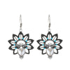 European And American Ins Style Alloy Distressed Geometric Moonstone Eardrops