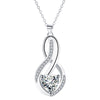 European And American Romantic Fashion Unlimited Symbol Heart-shaped Ornament Necklace For Women