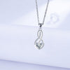 European And American Romantic Fashion Unlimited Symbol Heart-shaped Ornament Necklace For Women