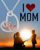 European And American Style Jewelry Heart-like Buckle Mom Necklace For Mother Jewelry Gift