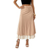 Casual Dress Fastener Decoration Stacked Skirt