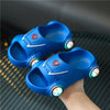 Kids Glowing Slippers Cartoon Car Sandals Children Sandals Anti Slip Boys Girls Luminous Slippers Summer Beach Shoes