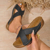 Women's Cross Wedge Platform Beach Casual Sandals