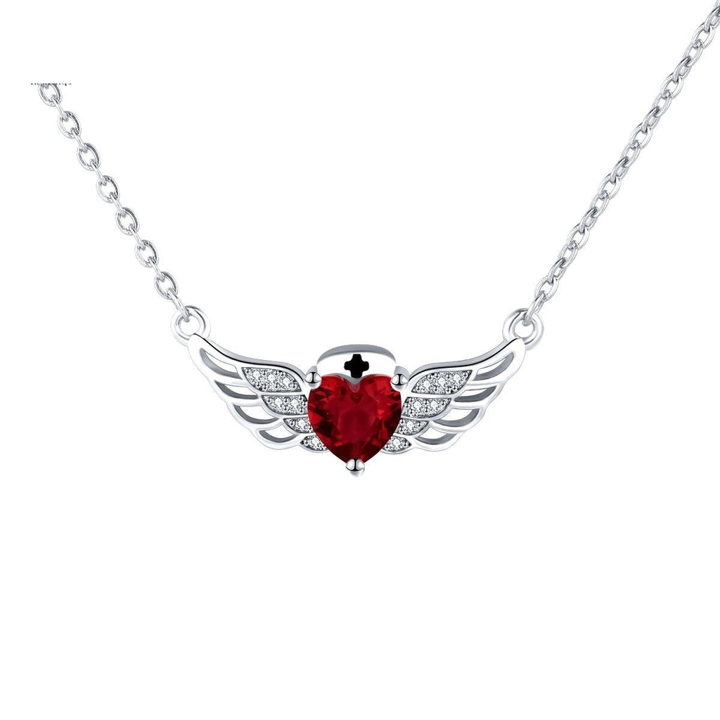 Angel Wings Inlaid Jewelry Fashion Romantic Necklace