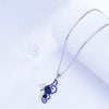 Blue Butterfly Necklace Female Fashion Personality Jewelry High Sense