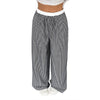Women's Stitching Striped Casual Trousers