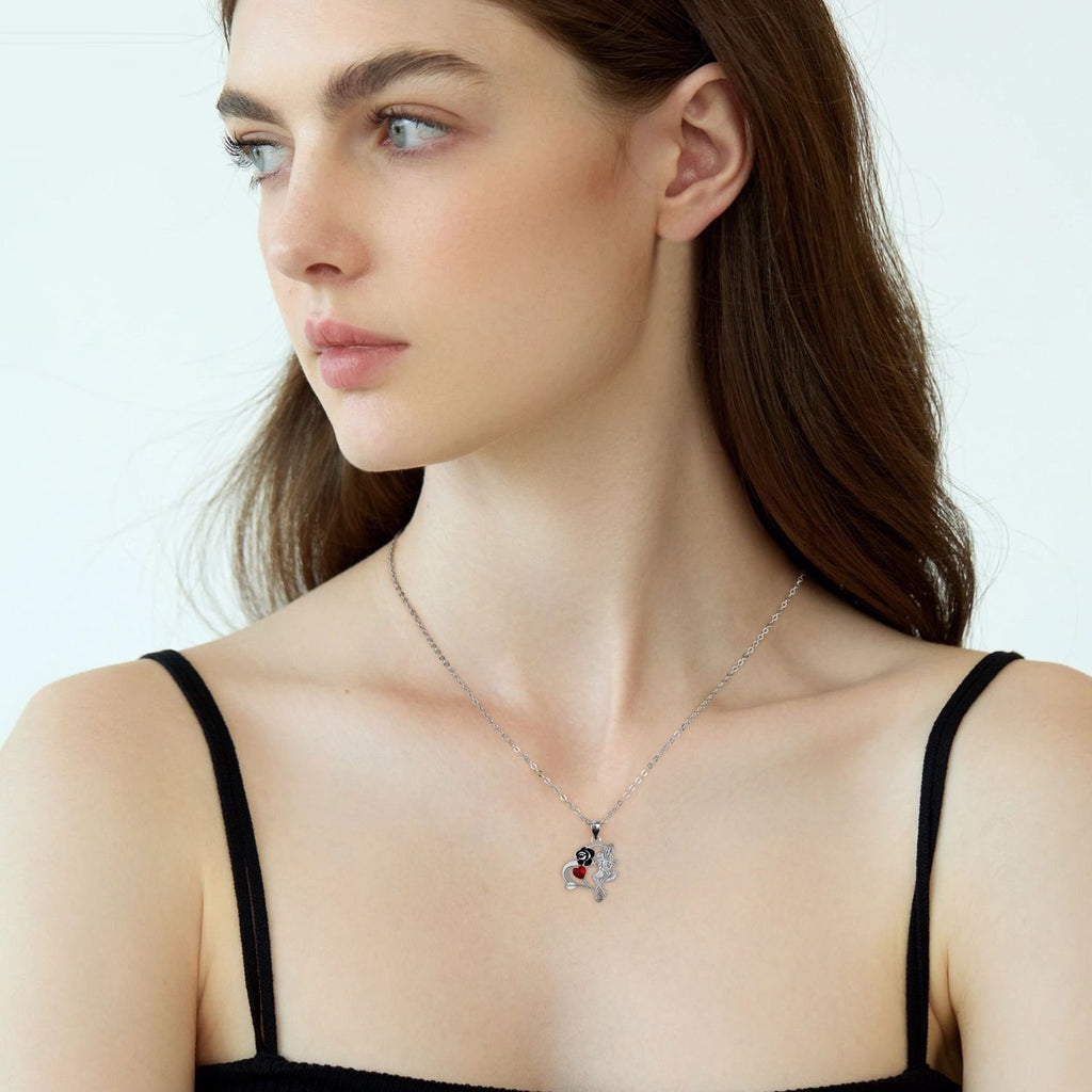 European And American Fashion Rose Flower Fairy Section Necklace Female Romantic