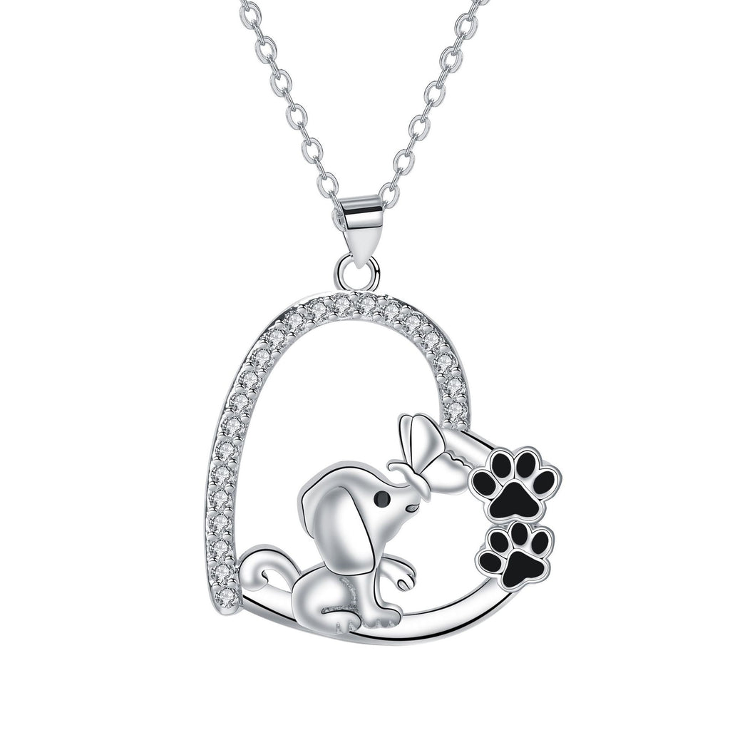 European And American Style Necklace Love Pet Dog Pendant Cute